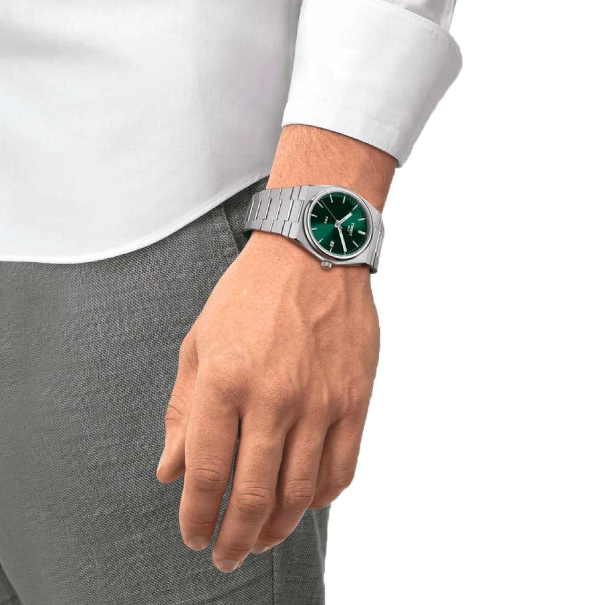  Shop Authentic Tissot PRX Quartz Green Dial Steel Silver Steel Strap Watch for Men - T137.410.11.081.00 - Luxxuri