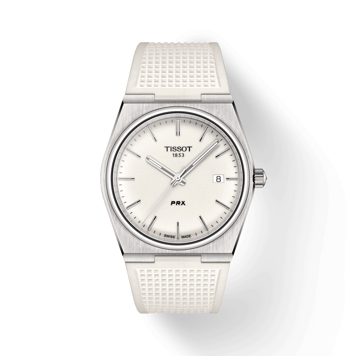  Shop Authentic Tissot PRX 40 White Dial White Rubber Strap Watch For Men -  T137.410.17.011.00 - Luxxuri