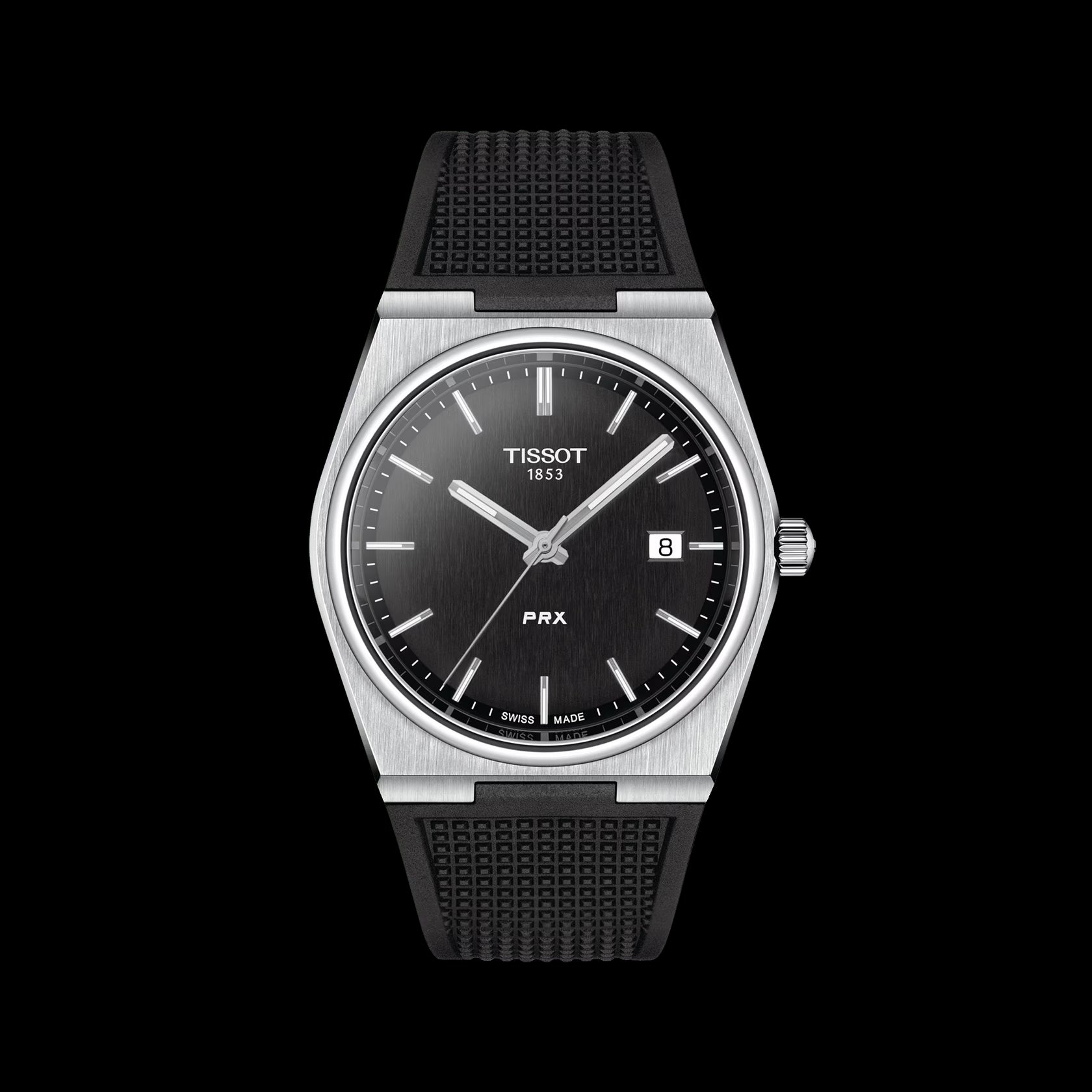  Shop Authentic Tissot PRX Black Dial Black Rubber Strap Watch For Men - T137.410.17.051.00 - Luxxuri