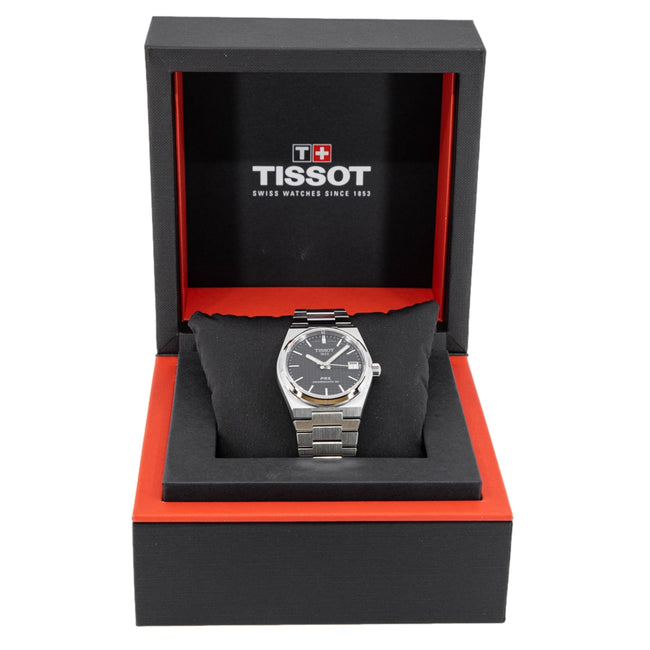  Shop Authentic Tissot PRX Powermatic 80 Black Dial Silver Steel Strap Watch for Men - T137.207.11.051.00 - Luxxuri