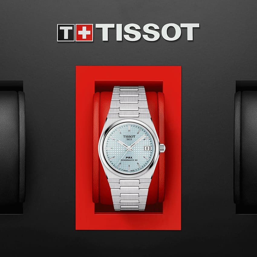  Shop Authentic Tissot PRX Powermatic 80 Ice Blue Dial Silver Steel Strap Watch for Men - T137.207.11.351.00 - Luxxuri