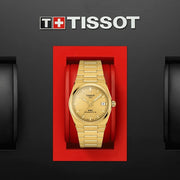  Shop Authentic Tissot PRX Powermatic 80 Gold Dial Gold Steel Strap Watch for Men - T137.207.33.021.00 - Luxxuri