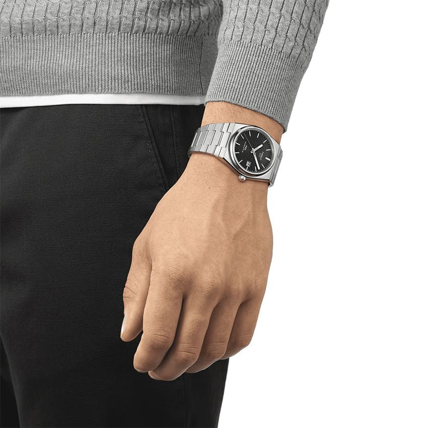  Shop Authentic Tissot Powermatic 80 Automatic Gradient Blue Dial Silver Steel Strap Watch for Men - T137.407.11.051.01 - Luxxuri