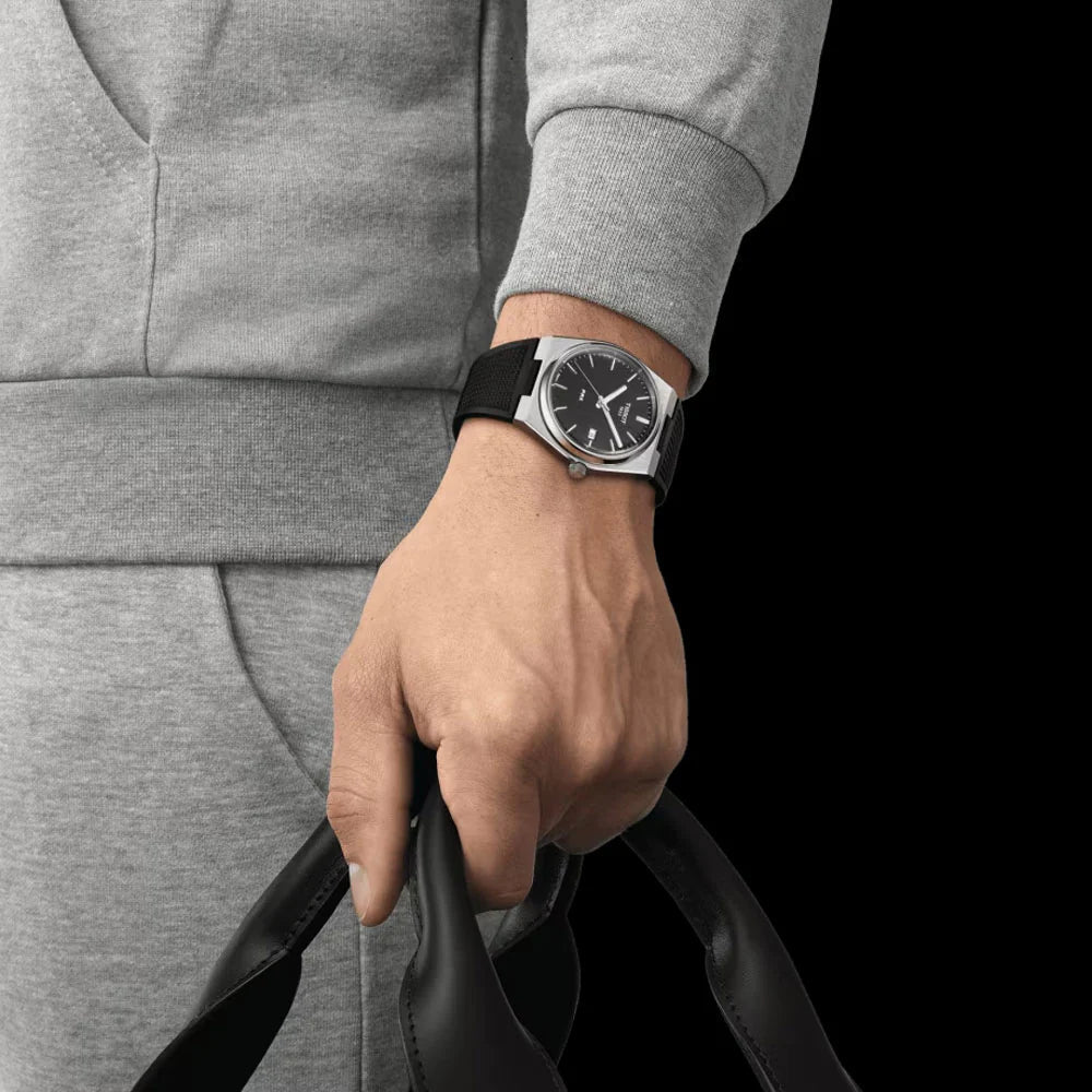  Shop Authentic Tissot PRX Black Dial Black Rubber Strap Watch For Men - T137.410.17.051.00 - Luxxuri