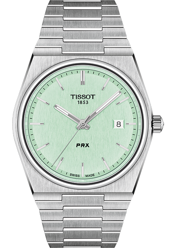  Shop Authentic Tissot PRX Quartz Light Green Dial Silver Steel Strap Watch for Men - T137.410.11.091.01 - Luxxuri