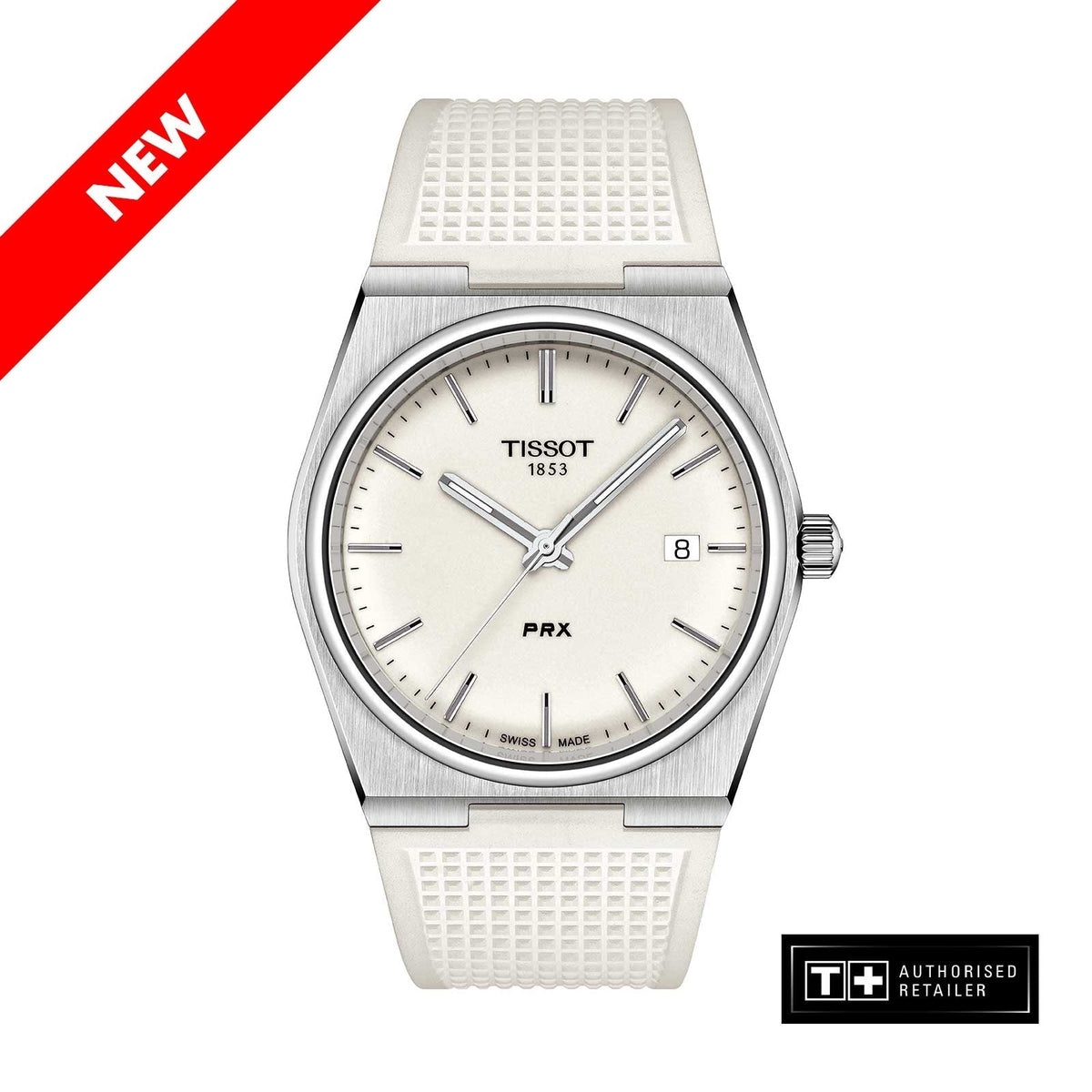  Shop Authentic Tissot PRX 40 White Dial White Rubber Strap Watch For Men -  T137.410.17.011.00 - Luxxuri