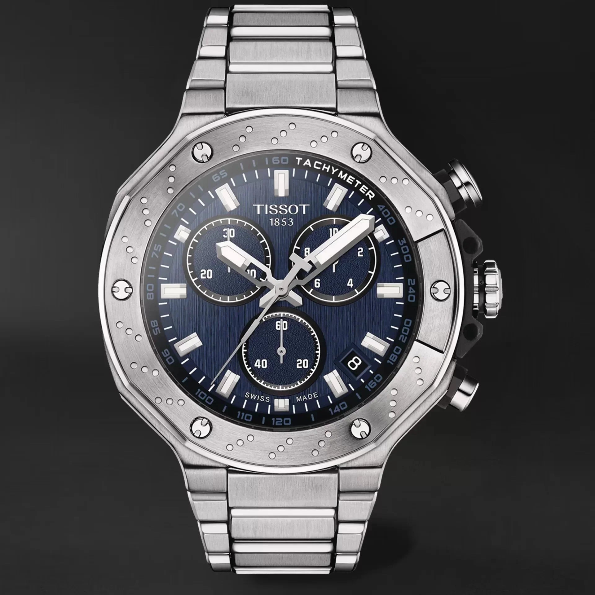  Shop Authentic Tissot T Race Chronograph Blue Dial Silver Steel Strap Watch For Men - T141.417.11.041.00 - Luxxuri