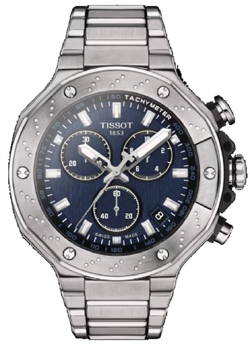  Shop Authentic Tissot T Race Chronograph Blue Dial Silver Steel Strap Watch For Men - T141.417.11.041.00 - Luxxuri
