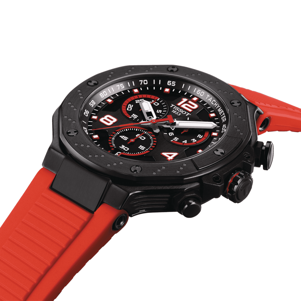  Shop Authentic Tissot T Race Chronograph Black Dial Red Rubber Strap Watch For Men - T141.417.37.057.01 - Luxxuri