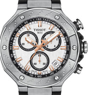  Shop Authentic Tissot T Race Chronograph White Dial Black Rubber Strap Watch For Men - T141.417.17.011.00 - Luxxuri