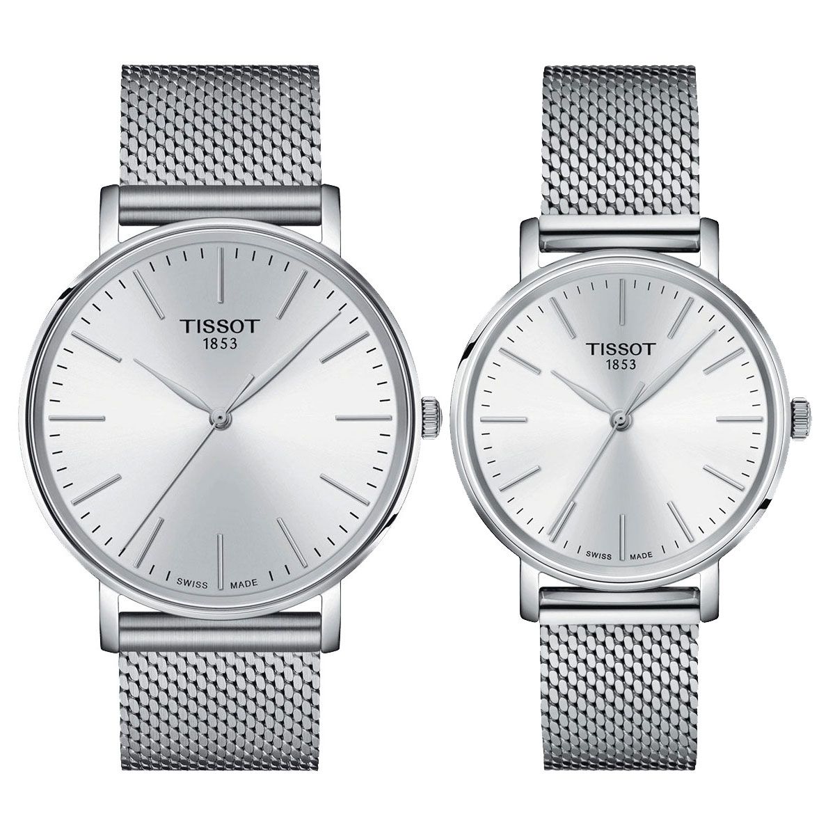  Shop Authentic Tissot Everytime Gent Silver Dial Silver Mesh Bracelet Watch for Men - T143.410.11.011.00 - Luxxuri