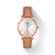  Shop Authentic Tissot Everytime Lady Silver Dial Brown Leather Strap Watch for Women - T143.210.36.011.00 - Luxxuri