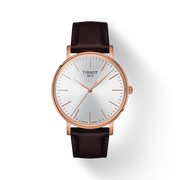  Shop Authentic Tissot Everytime Gent Silver Dial Brown Leather Strap Watch for Men - T143.410.36.011.00 - Luxxuri