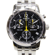  Shop Authentic Tissot T Sport PRC200 Chronograph Black Dial Silver Steel Strap Watch for Men - T17.1.586.52 - Luxxuri