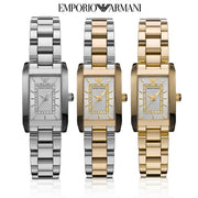  Shop Authentic Emporio Armani Classic Diamonds Silver Dial Silver Steel Strap Watch For Women - AR3170 - Luxxuri