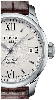  Shop Authentic Tissot Le Locle Automatic Lady Silver Dial Brown Leather Strap Watch For Women - T41.1.113.77 - Luxxuri