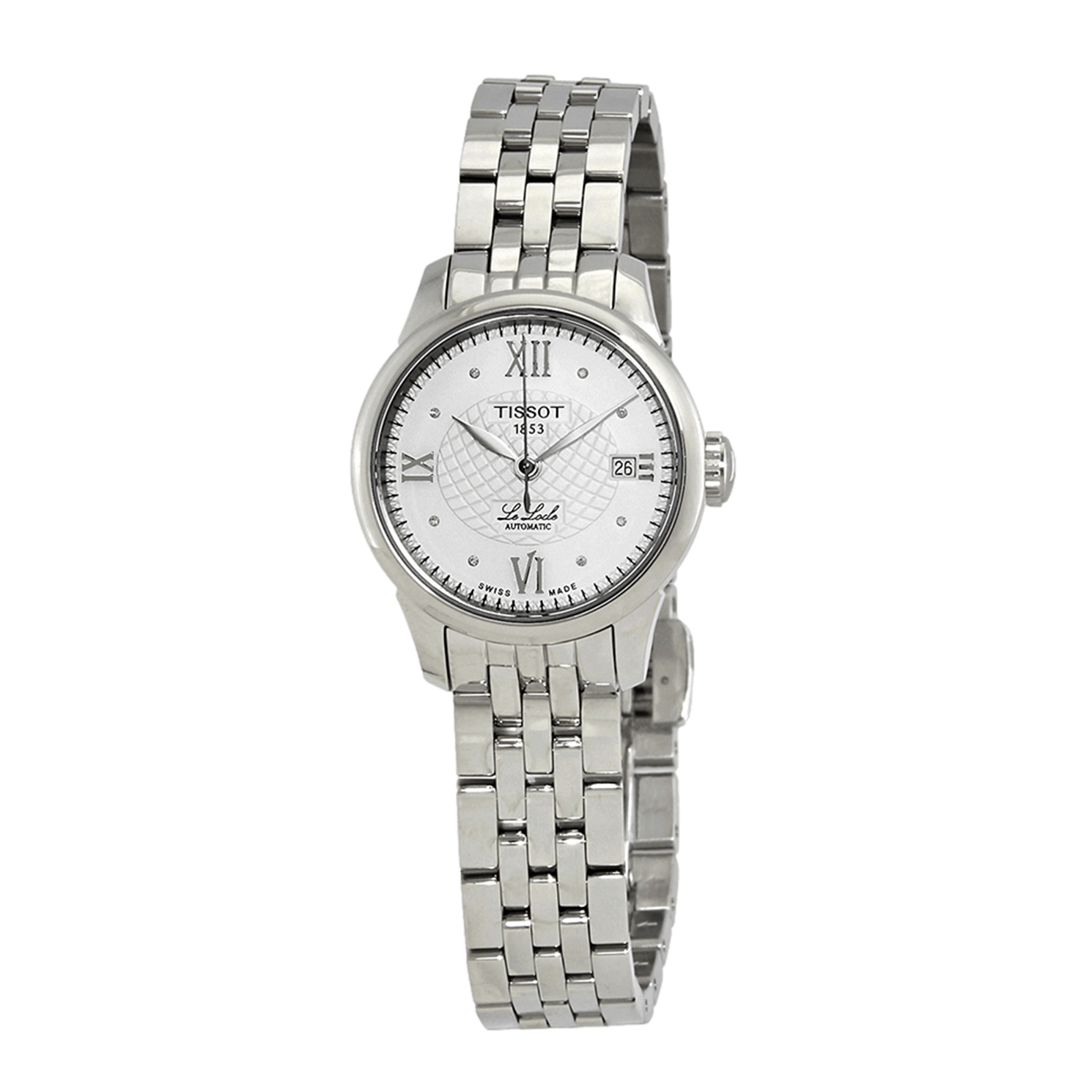  Shop Authentic Tissot Le Locle Automatic Lady Silver Dial Silver Steel Strap Watch For Women - T41.1.183.16 - Luxxuri