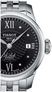  Shop Authentic Tissot Le Locle Automatic Lady Black Dial Silver Steel Strap Watch For Women - T41.1.183.56 - Luxxuri