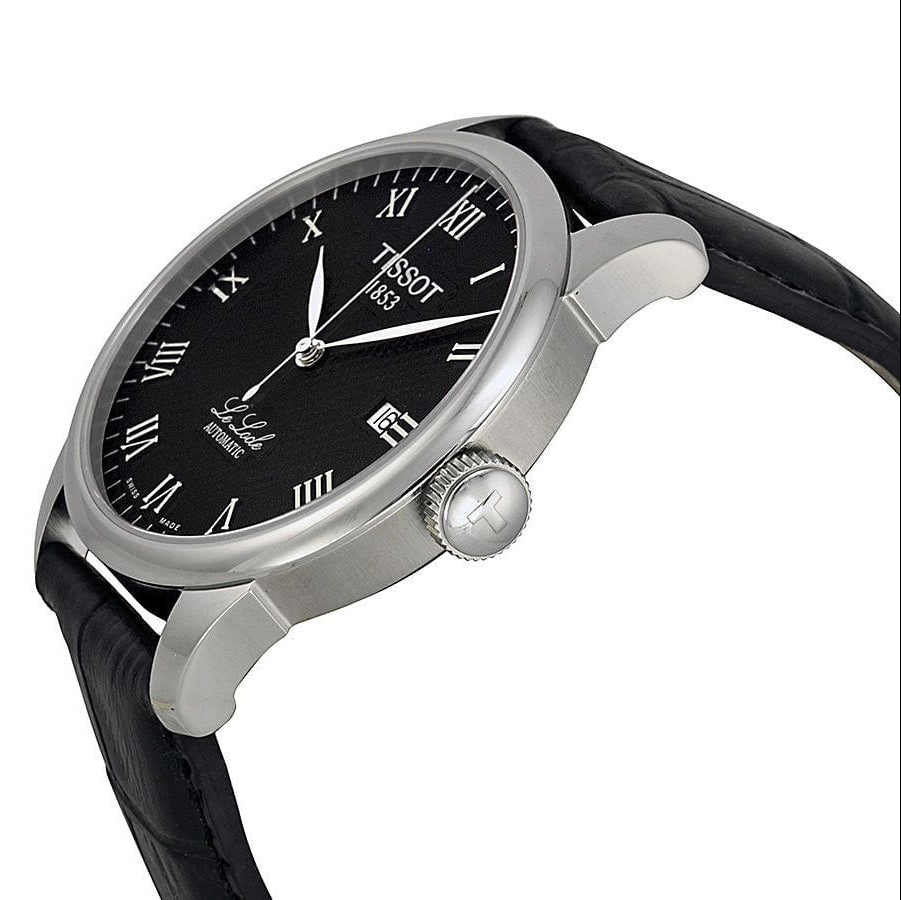  Shop Authentic Tissot T Classic Le Locle Automatic Black Dial Black Leather Strap Watch For Men - T41.1.423.53 - Luxxuri