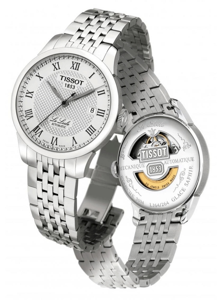  Shop Authentic Tissot T Classic Le Locle Automatic White Dial Silver Steel Strap Watch For Men - T41.1.483.33 - Luxxuri
