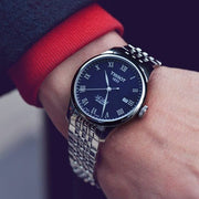  Shop Authentic Tissot Le Locle Automatic Black Dial Silver Steel Strap Watch For Men - T41.1.483.53 - Luxxuri