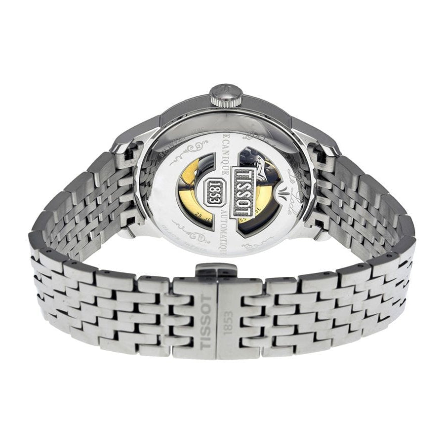  Shop Authentic Tissot Le Locle Automatic Black Dial Silver Steel Strap Watch For Men - T41.1.483.53 - Luxxuri