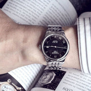  Shop Authentic Tissot Le Locle Automatic Black Dial Silver Steel Strap Watch For Men - T41.1.483.53 - Luxxuri