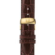  Shop Authentic Tissot Le Locle Automatic Gold Dial Brown Leather Strap Watch For Men - T41.5.413.73 - Luxxuri
