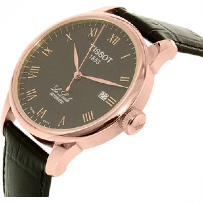  Shop Authentic Tissot T Classic Le Locle Automatic Black Dial Black Leather Strap Watch For Men - T41.5.423.53 - Luxxuri