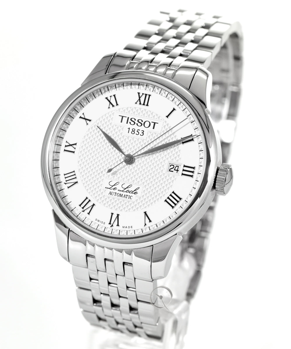  Shop Authentic Tissot T Classic Le Locle Automatic White Dial Silver Steel Strap Watch For Men - T41.1.483.33 - Luxxuri