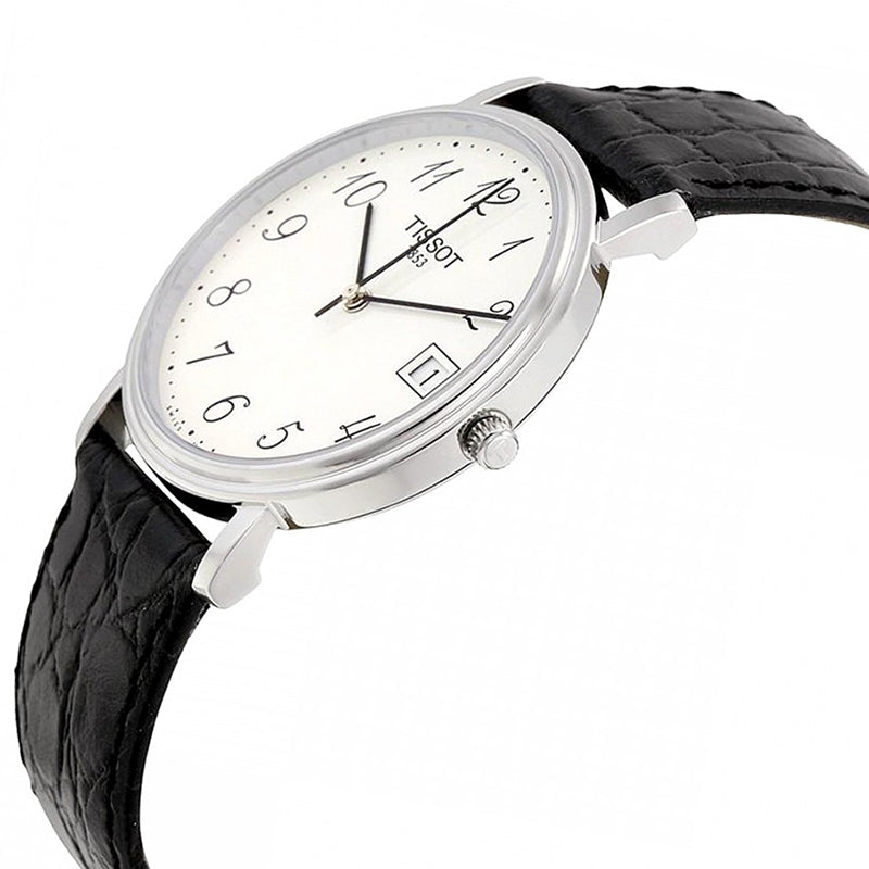  Shop Authentic Tissot T Classic Desire White Dial Black Leather Strap Watch For Men - T52.1.421.12 - Luxxuri