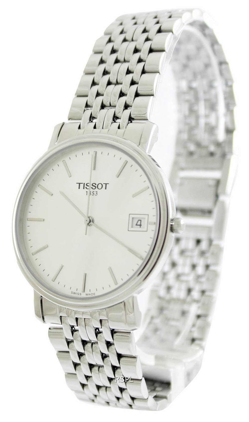  Shop Authentic Tissot T Classic Desire Silver Dial Silver Mesh Bracelet Watch for Men - T52.1.481.31 - Luxxuri