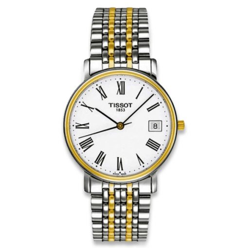  Shop Authentic Tissot T Classic Desire White Dial Two Tone Watch For Men - T52.2.481.13 - Luxxuri