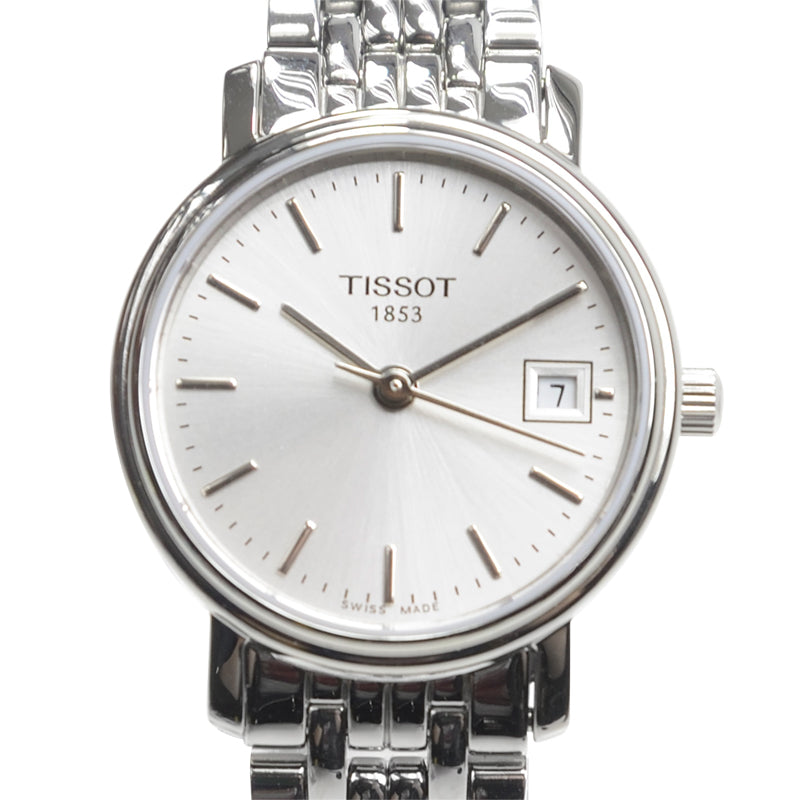  Shop Authentic Tissot T Classic Desire White Dial Silver Steel Strap Watch for Women - T52.1.281.31 - Luxxuri