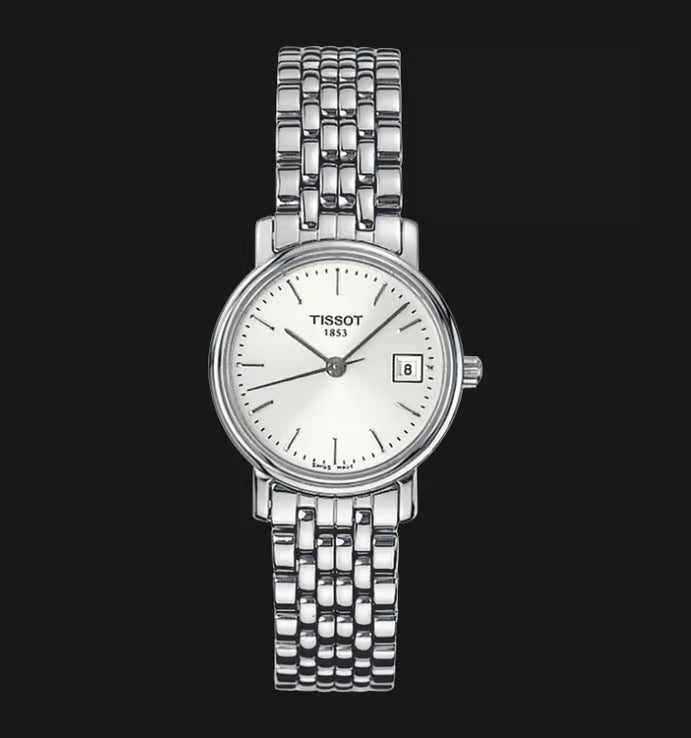  Shop Authentic Tissot T Classic Desire White Dial Silver Steel Strap Watch for Women - T52.1.281.31 - Luxxuri