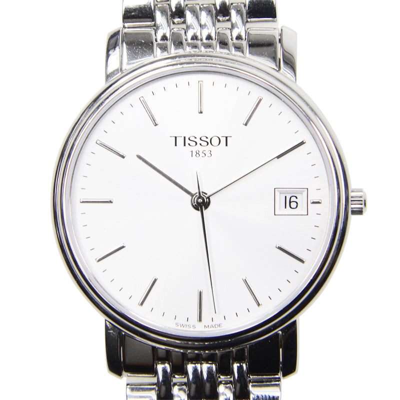  Shop Authentic Tissot T Classic Desire Silver Dial Silver Mesh Bracelet Watch for Men - T52.1.481.31 - Luxxuri