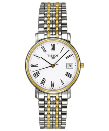  Shop Authentic Tissot T Classic Desire White Dial Two Tone Watch For Men - T52.2.481.13 - Luxxuri