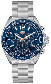  Shop Authentic Tag Heuer Formula 1 Chronograph Blue Dial Silver Steel Strap Watch for Men - CAZ1014.BA0842 - Luxxuri