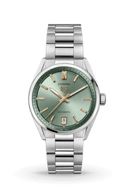  Shop Authentic Tag Heuer Carrera Date Automatic 18K Green Dial Silver Steel Strap Watch for Women - WBN2312.BA0001 - Luxxuri