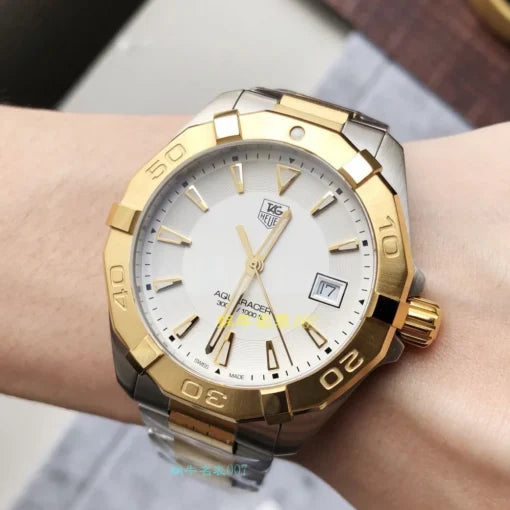  Shop Authentic Tag Heuer Aquaracer Silver Dial Two Tone Steel Strap Watch for Women - WBD1120.BB0930 - Luxxuri