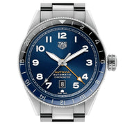  Shop Authentic Tag Heuer Autavia Cosc GMT Automatic Blue Dial Silver Steel Strap Watch for Men - WBE511A.BA0650 - Luxxuri