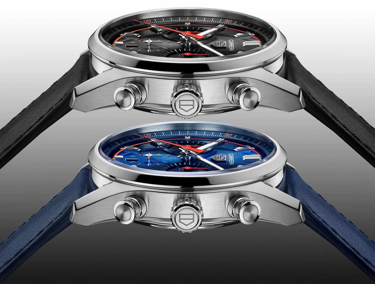  Shop Authentic Tag Heuer Carrera Chronograph Blue Dial Blue Leather Strap Watch for Men - CBN201D.FC6543 - Luxxuri