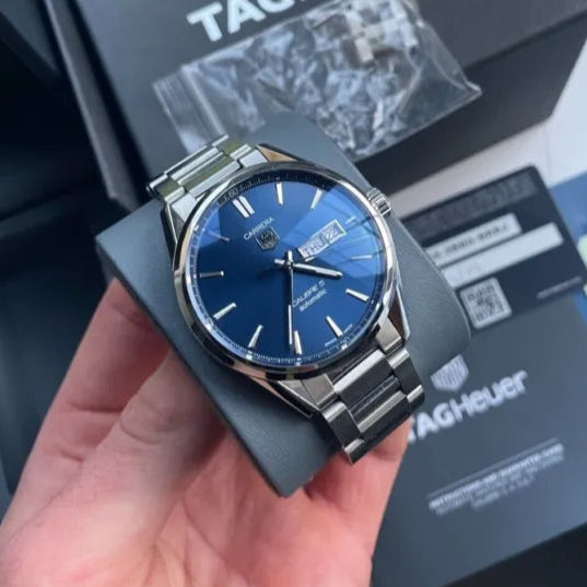  Shop Authentic Tag Heuer Carrera Blue Dial Watch for Men - WAR201E.BA0723 - Luxxuri