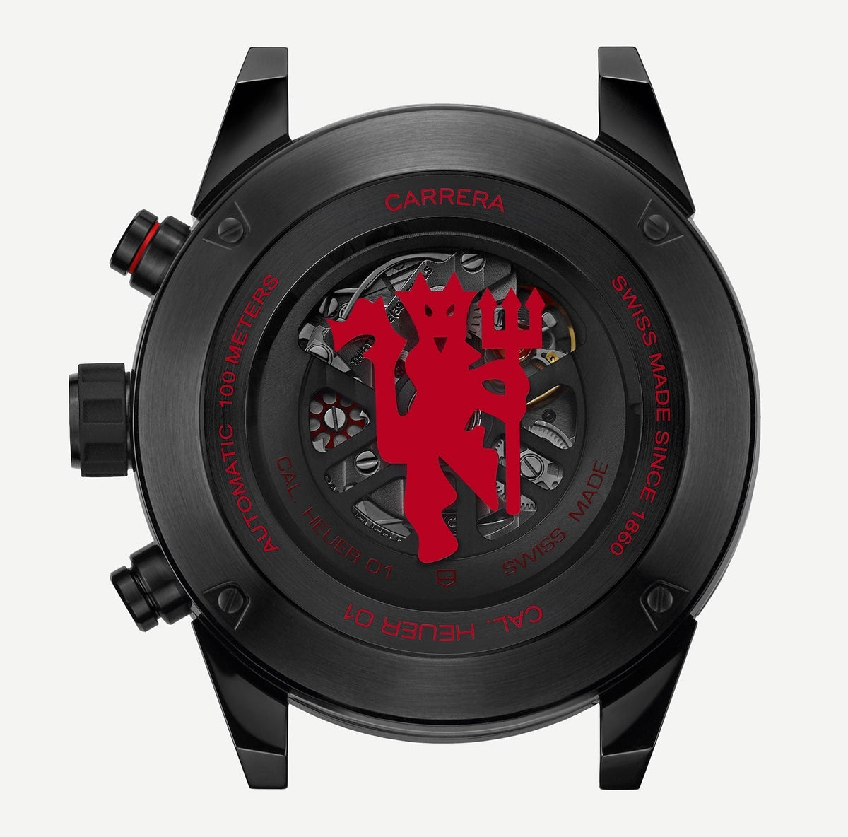  Shop Authentic Tag Heuer Formula 1 Manchester United Limited Edition Black Dial Black & Red Rubber Strap Watch for Men - CAZ101J.FT8027 - Luxxuri