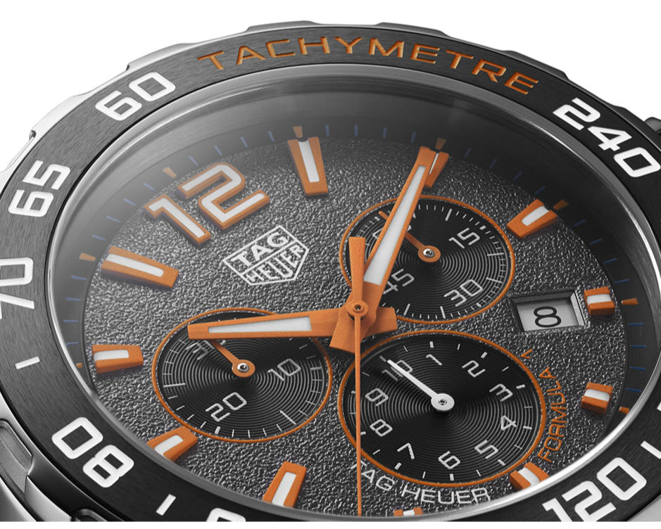  Shop Authentic Tag Heuer Formula 1 Chronograph Ceramic Black Dial Silver Steel Strap Watch for Men - CAZ101AH.BA0842 - Luxxuri