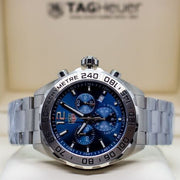  Shop Authentic Tag Heuer Formula 1 Chronograph Blue Dial Silver Steel Strap Watch for Men - CAZ101K.BA0842 - Luxxuri