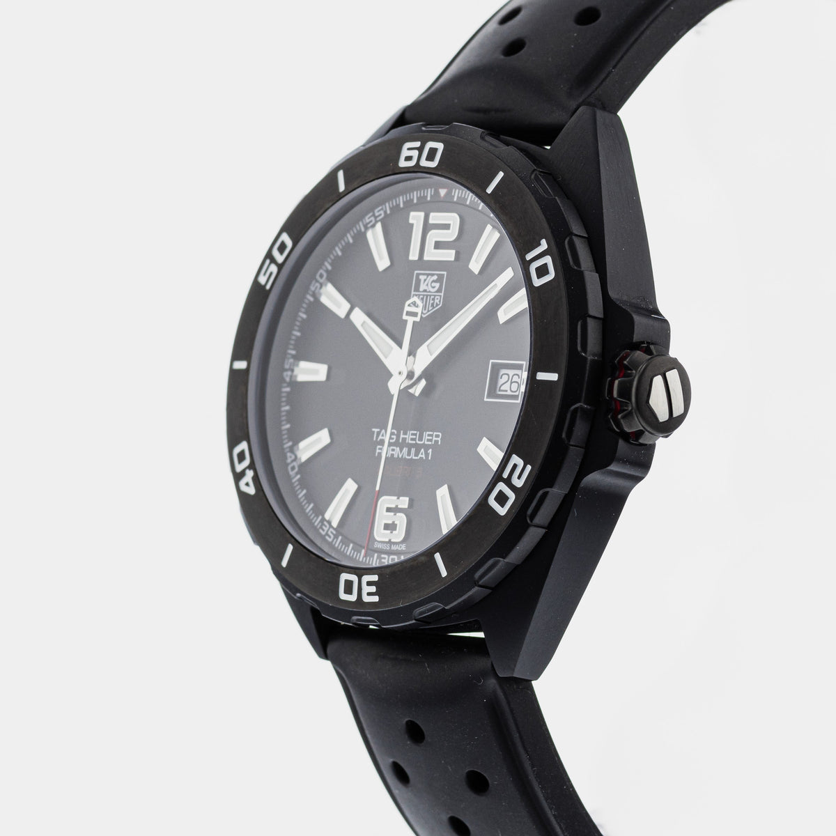  Shop Authentic Tag Heuer Formula 1 Automatic Black Dial Black Rubber Strap Watch for Men - WAZ2115.FT8023 - Luxxuri