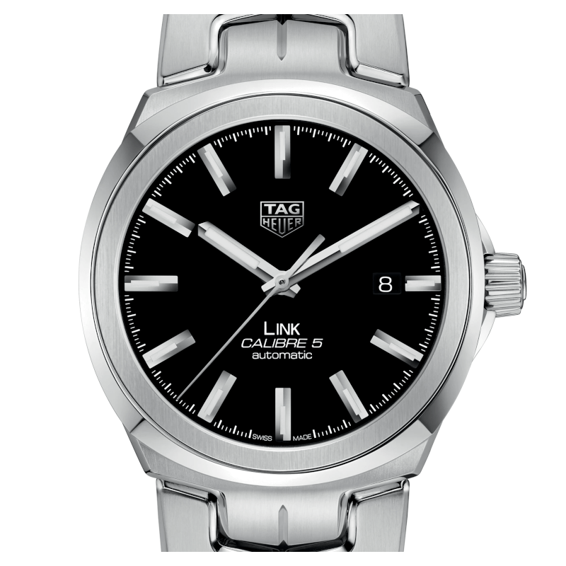  Shop Authentic Tag Heuer Link Quartz Black Dial Silver Steel Strap Watch for Women - WBC2110.BA0603 - Luxxuri