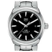  Shop Authentic Tag Heuer Link Quartz Black Dial Silver Steel Strap Watch for Women - WBC2110.BA0603 - Luxxuri