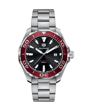  Shop Authentic Tag Heuer Aquaracer Black Dial Silver Steel Strap Watch for Men - WAY101B.BA0746 - Luxxuri